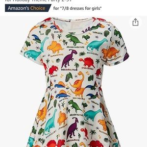Toddler dinosaur dress NWT